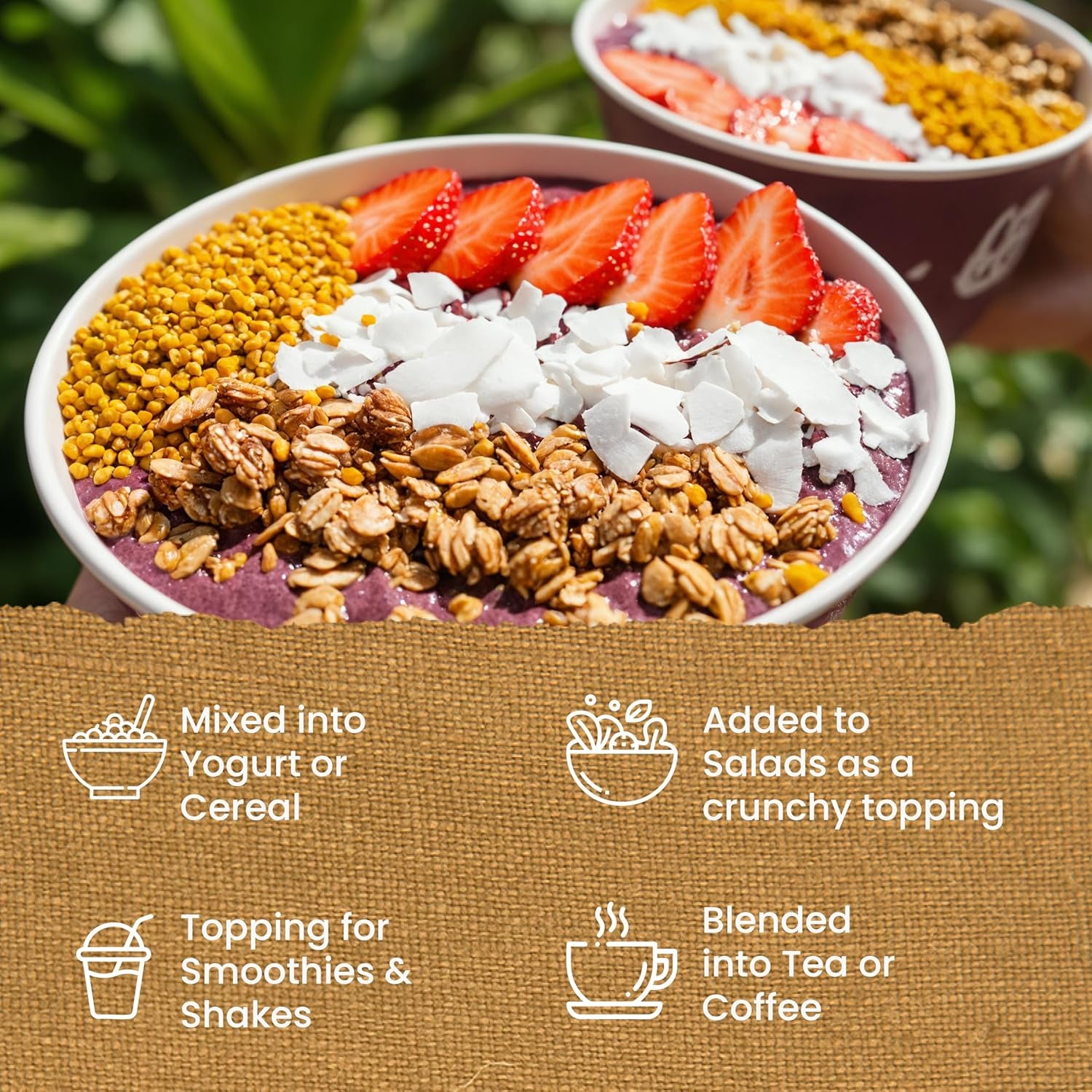 Earthbreath Bee Pollen Granules 400Gr (2X200Gr)– 100% Raw & Natural – Sustainably Harvested – Rich in Natural Goodness – No Artificial Additives