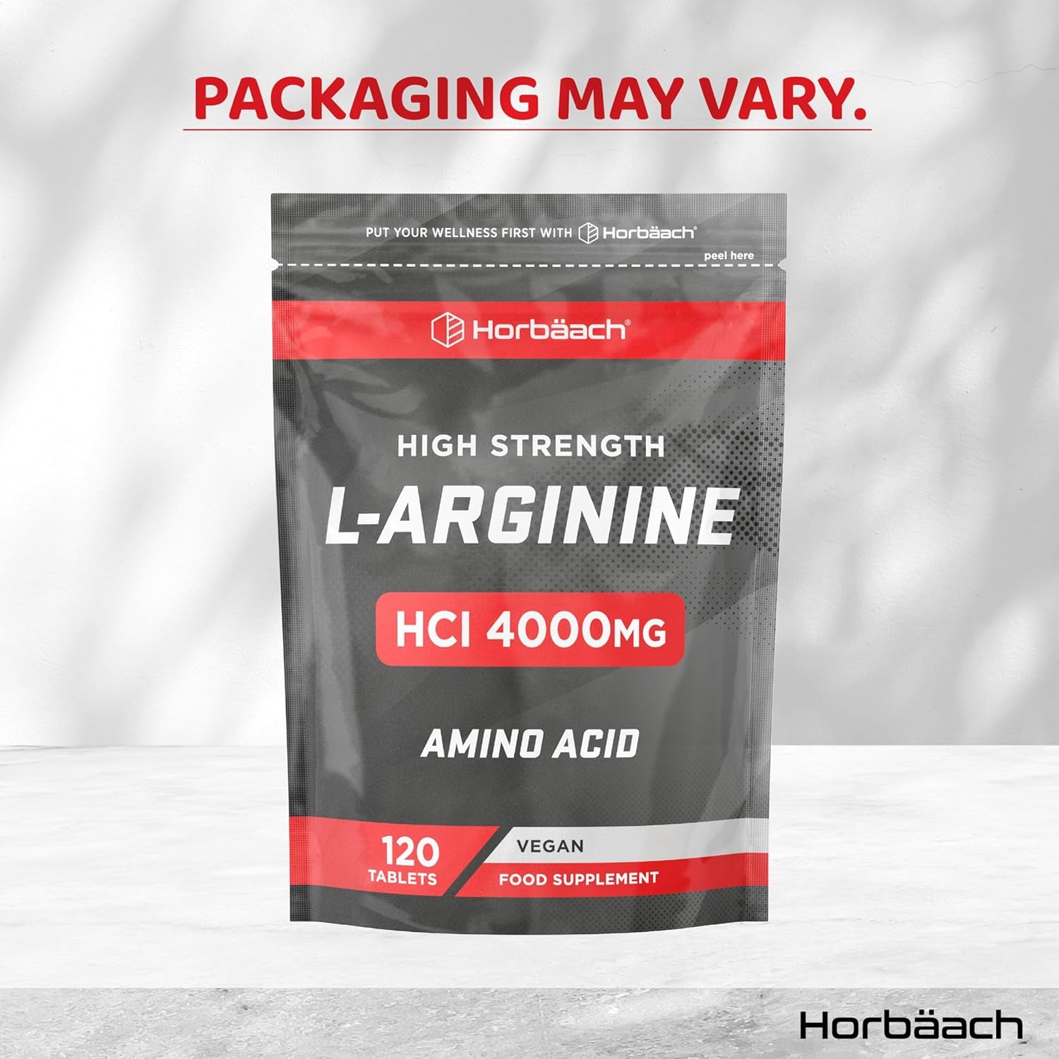 L-Arginine Supplement 1800Mg | 120 Vegan Capsules | High Strength Amino Acids Capsules for Pre and Post Workout | Keto Diet Friendly | by Horbaach