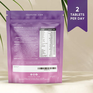 Women'S Multivitamins & Minerals with Marine Collagen & Hyaluronic Acid – 26 Essential Vitamins, Minerals, & Botanicals – UK GMP Manufactured and Lab Tested - 60 Tablets (1 Month Supply)