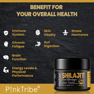 Shilajit Resin, Original Himalayan Shilajit 30G - Gold Grade 100% Pure, Rich in Fulvic & Humic Acid, Minerals, Immune System & Vitality Booster, Vegan (Pack of 1)