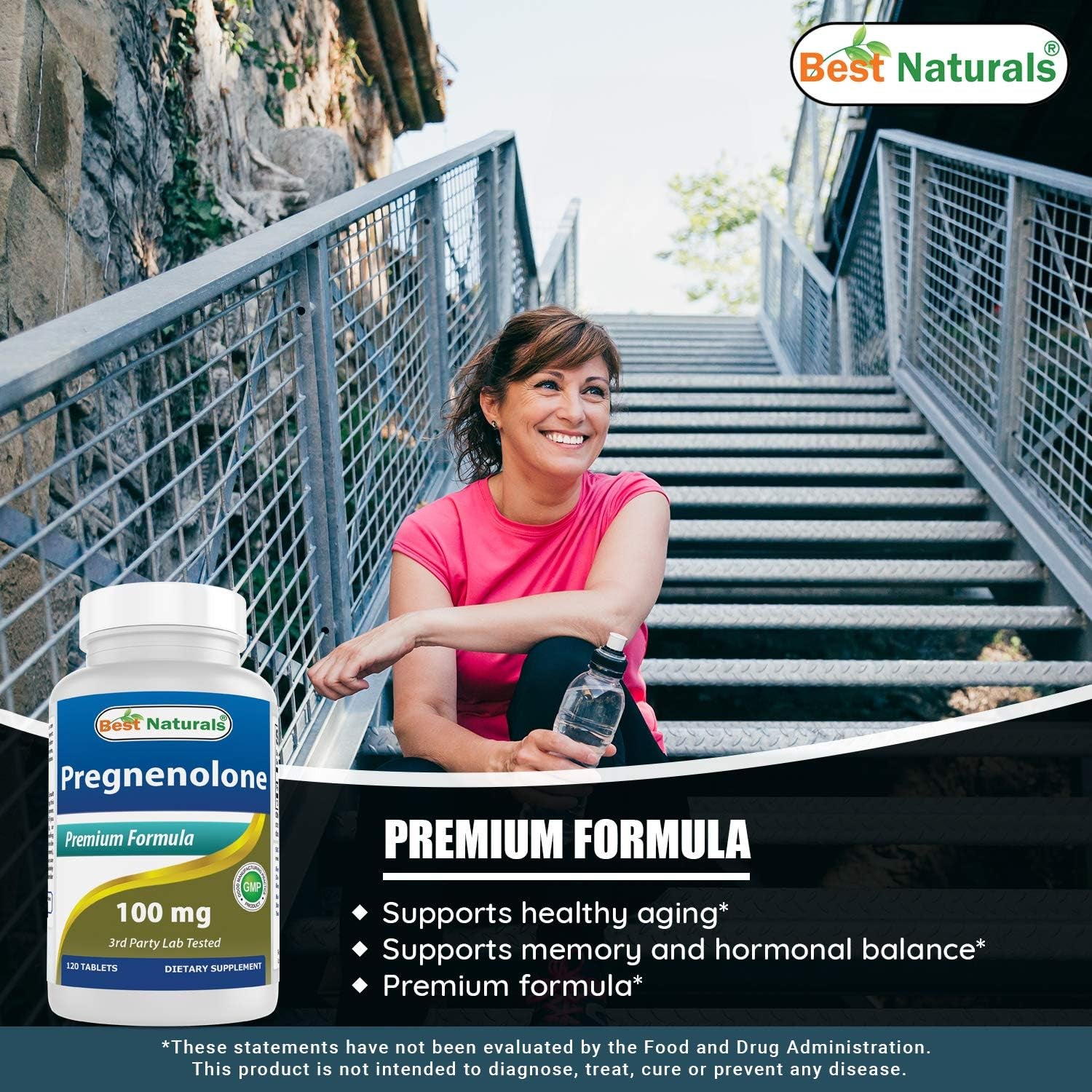 Best Naturals Pregnenolone 100 Mg 120 Tablets (120 Count (Pack of 1))