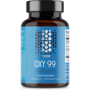 OXY 99 - Oxygen Cleanse - Vegan & Vegetarian Friendly - High Strength Cleanser with 995Mg Magnesium Hydroxide Powder (40 Servings - 120 Capsules)