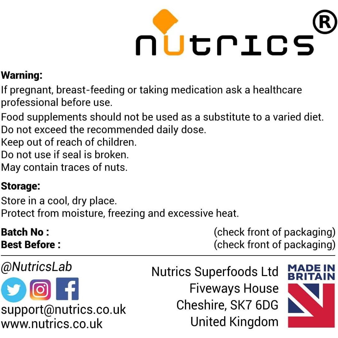 Nutrics® MCT Oil 3000Mg 90 V Capsules (1 Month Supply) Medium-Chain Triglycerides (Mcts) - Boosts Ketones - Suitable for Vegan