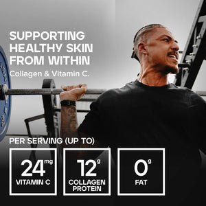 Bulk Collagen Powder with Peptides and Vitamin C, Hydrolysed Bovine Collagen, High Protein Supplement Daily Use in Smoothies, Shakes and Recipes, Joint and Skin Routine, Apple, Easy Mixing 500G