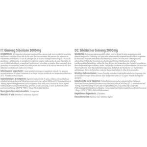 Siberian Ginseng Tablets | Supports Mental Performance & Reduces Fatigue | Suitable for Vegans and Vegetarians | 360 Tablets = 6 Months’ Supply | Made in the UK in Accordance with GMP Standards