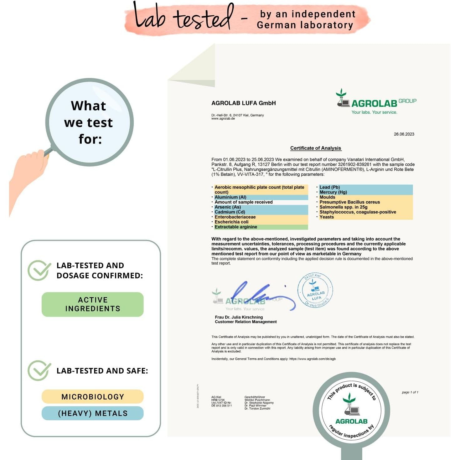 Vegavero L-Arginine L-Citrulline Complex High Strength 4200 Mg | Natural Pre-Workout | NO Additives | Citrulline Malate Powder | Amino Acids from Fermentation | 150 Capsules | Vegan