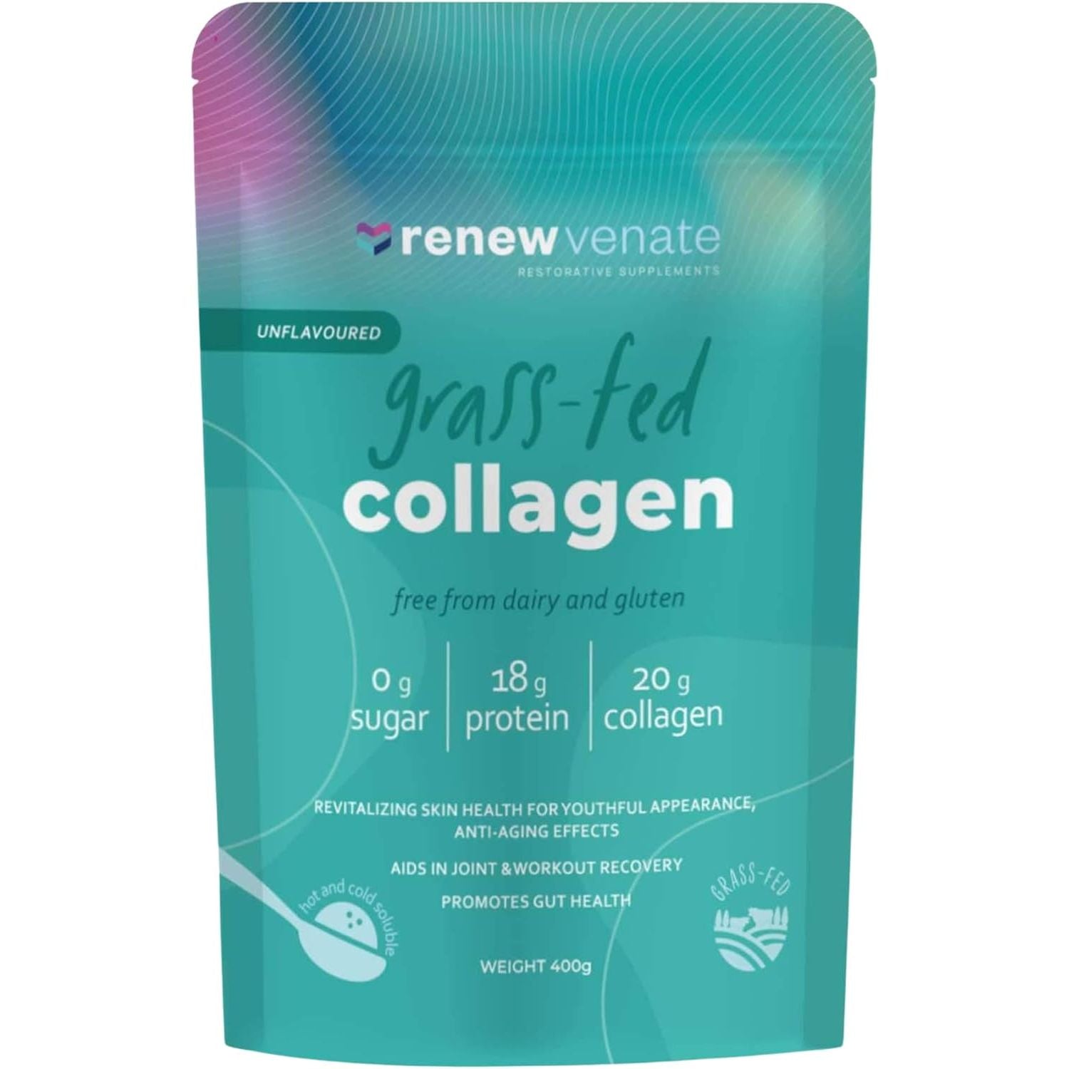 Renewvenate Collagen Supplements for Women – Daily Blend with Hydrolyzed Collagen Peptides for Radiant Skin, Stronger Hair, Nails, and Joint Health – Vegan and Bovine Collagen Options Available