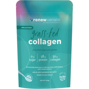 Renewvenate Collagen Supplements for Women – Daily Blend with Hydrolyzed Collagen Peptides for Radiant Skin, Stronger Hair, Nails, and Joint Health – Vegan and Bovine Collagen Options Available