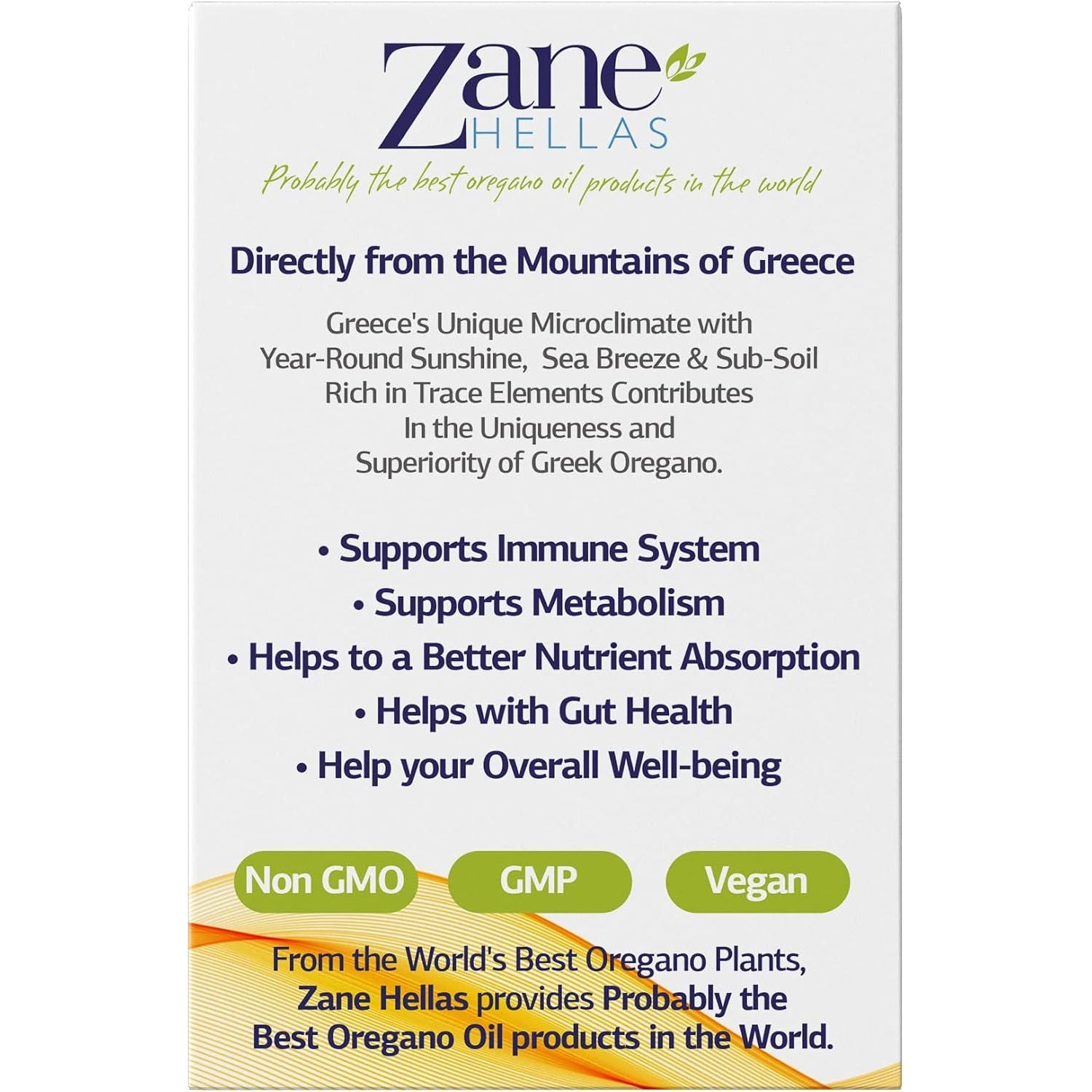 Zane Hellas 190 Mg Oregano Oil-164 Mg Carvacrol per Serving-4 Drops Daily. 100% Greek Undiluted Oil of Oregano. 86%-90% Min Carvacrol. Probably the Best Oregano Oil in the World. 0.5 Fl. Oz.- 15Ml.