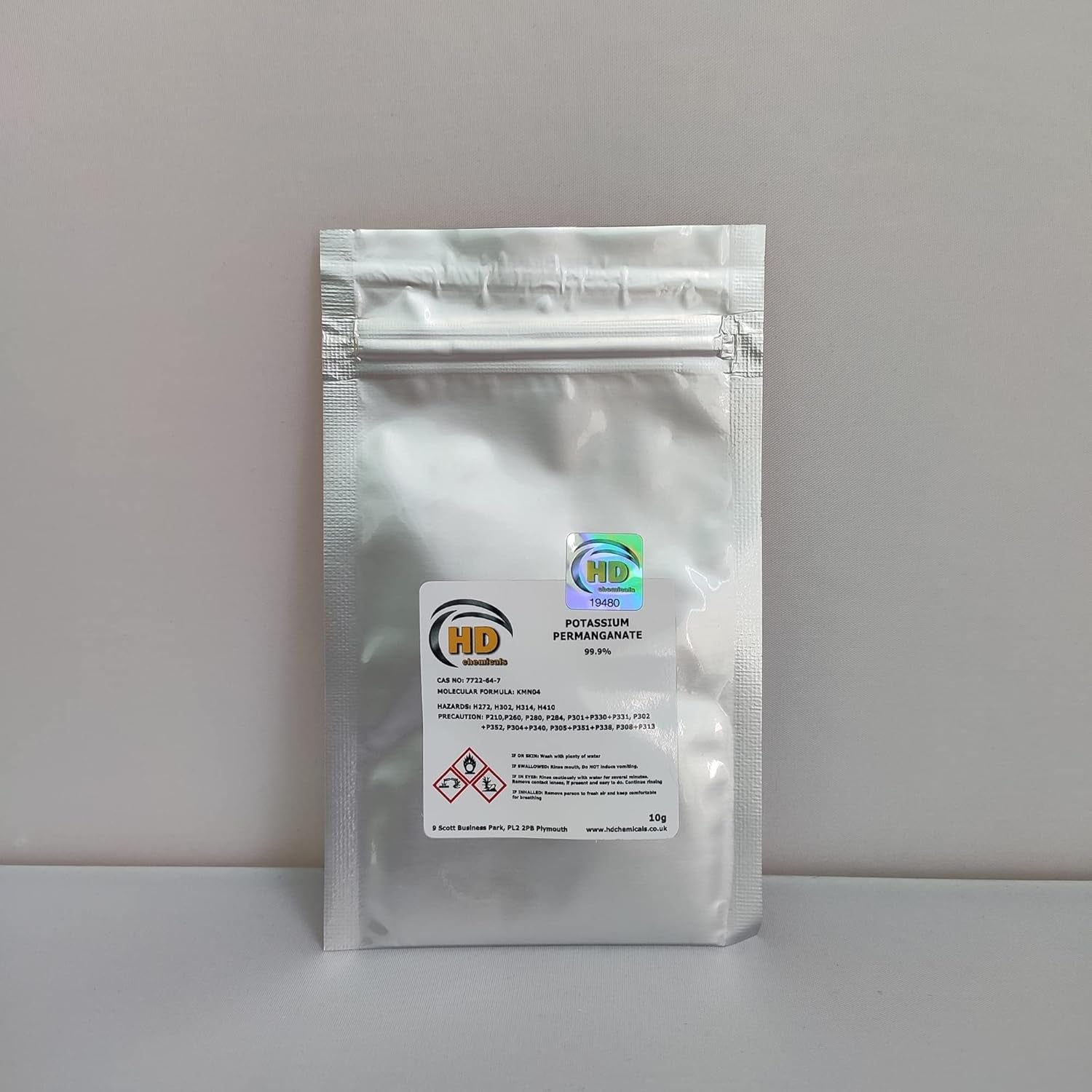 Potassium Permanganate Powder 99,9% Pure Kmno4 Condy'S Crystals 10G, Grams