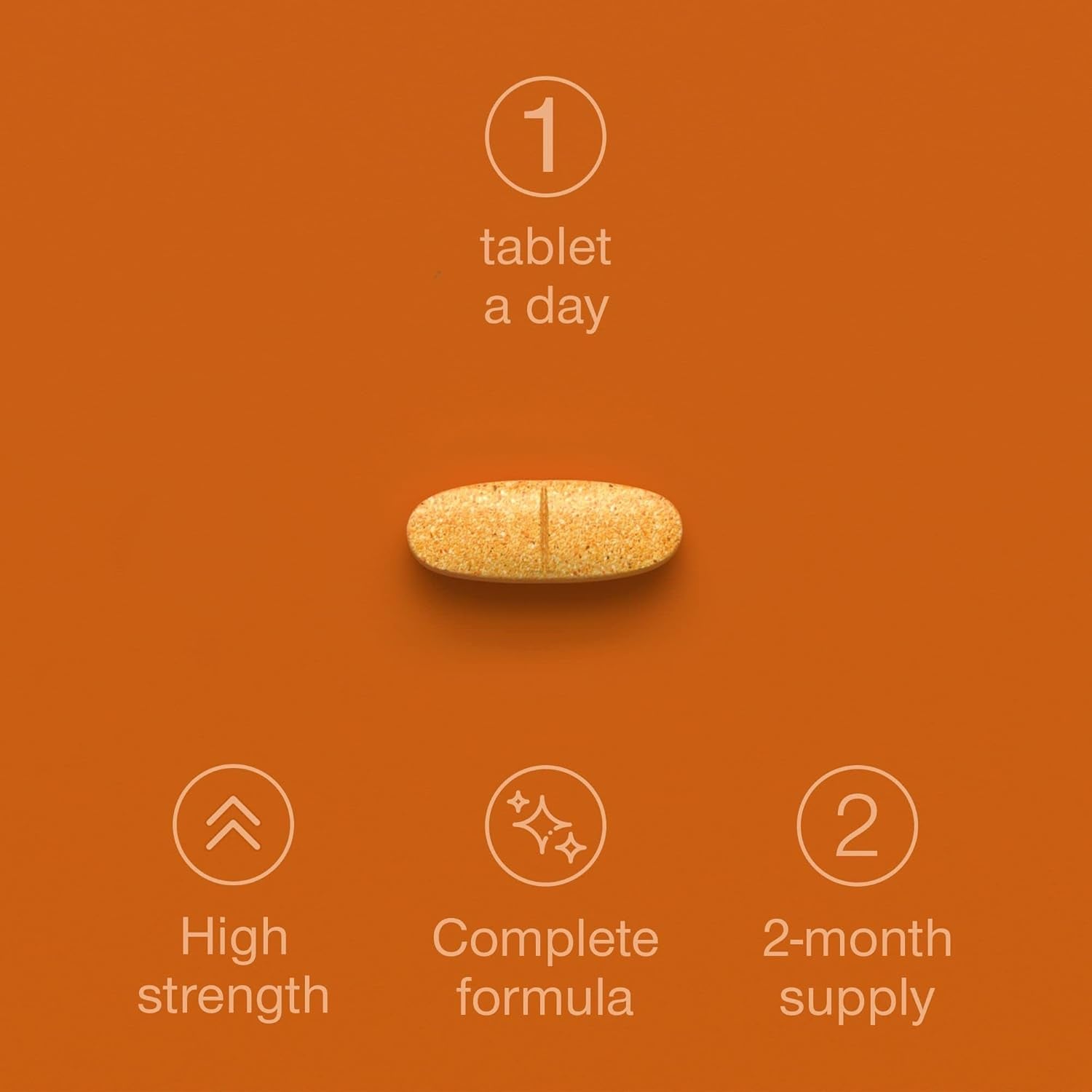 Multivitamin Tablets for Men & Women - Multivitamins and Minerals with Omega 3 - Adult Multi Vitamins Supplements with 100% Daily of Zinc, Iron, Vitamin D, C, B12 & 26 Nutrients - 60 Tablets One a Day