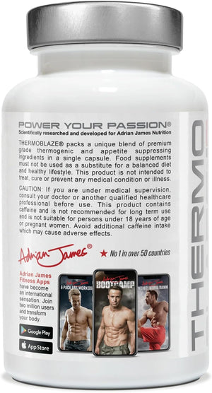 Adrian James Nutrition - Thermoblaze (2 Pack) for Men & Women, 60 Days Supply