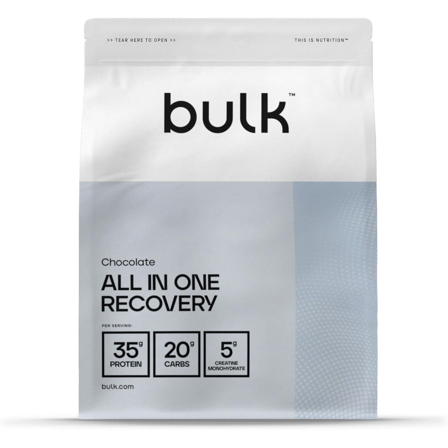Bulk All in One Recovery, Protein Shake, Chocolate, 1 Kg
