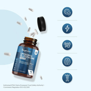 Weightworld L-Glutathione Supplement | 1000Mg | 90 Capsules | Reduced Liposomal Glutathione Capsules | Vegan | with Vitamin C, Hyaluronic Acid & Alpha Lipoic Acid