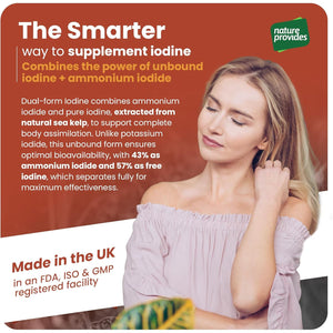 Natural Dual-Form Iodine : 100% Free and Unbound Iodine/Iodide Supplement. 675Mcg (30Ml) for Energy, Mood & Metabolism. Made in the UK.
