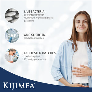 Kijimea® K53 Advance – High-Dose Microculture Strains | 53 Strains of Intestinal Bacteria | Enriched with Vitamin B3 and B7 | >500 Billion CFU per Pack | Lactose-Free, Gluten-Free | 28 Capsules