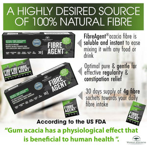 Fibre Supplement 30 Sachets. Natural Gut Health Award Winner. Soluble High Fiber Drink. Unflavoured. Regularity & Gentle Constipation Relief. Zero Sugar, No Aspartame. Psyllium Husk Inulin Alternative