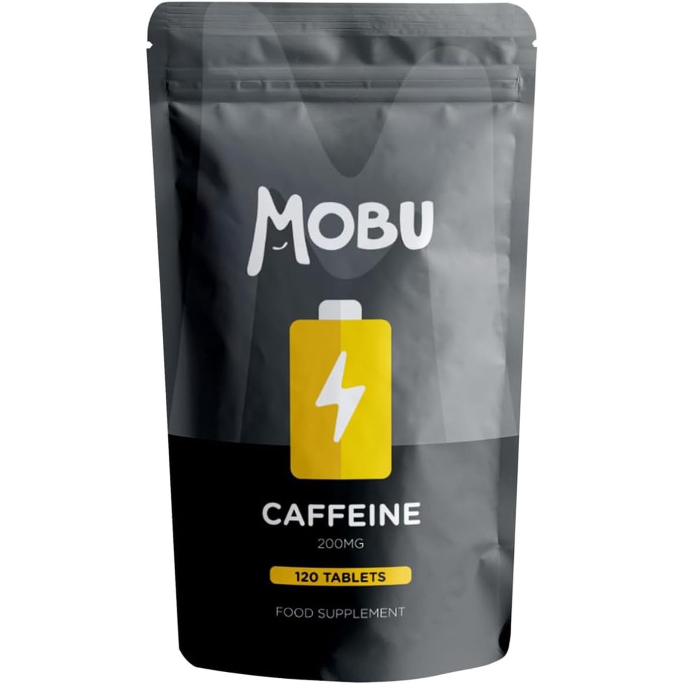 Caffeine Tablets 200Mg 120 Energy Tablets | Focus, Concentration, Energy Boost & Exercise Support Pre Workout | Improve Focus | Vegan UK Made | MOBU