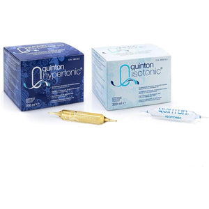 Quinton Isotonic & Hypertonic Twin Pack, Natural Seawater Supplement, 60 Drinkable Ampoules, 10 Ml