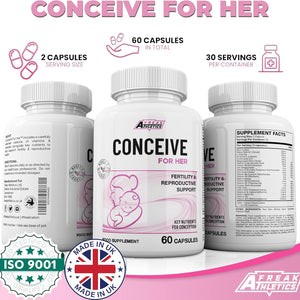 Conceive for Her 60 Capsules Women'S Fertility Supplement - Vitamins & Minerals plus Key Nutrients