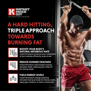 Instant Knockout Cut - 120 Weight Management Diet Pills - Men and Women -100% Natural Ingredients with Glucomannan, Green Tea Extract, Cayenne Pepper Seeds and More - UK Made Premium Supplement