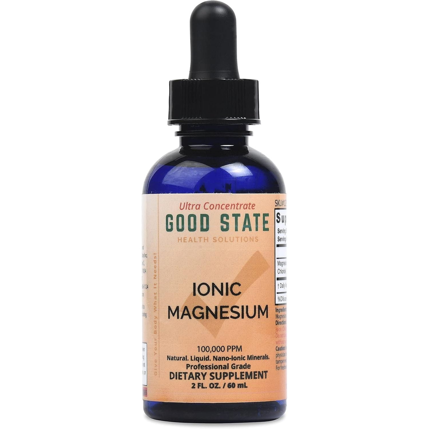 Good State - Liquid Ionic Magnesium Ultra Concentrate - (10 Drops Equals 50 Mg) (100 Servings per Bottle)
