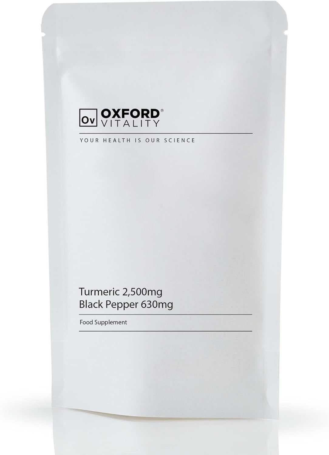Turmeric 2,500Mg & Black Pepper 630Mg Tablets | High Strength | 95% Curcuminoids | 10Mg Piperine | for Inflammation Digestive Health & Joint Support |UK Made |Oxford Vitality