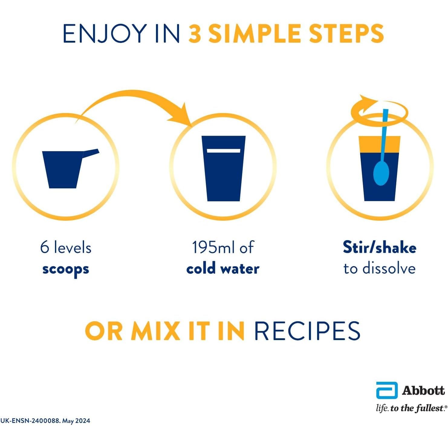 Ensure Nutrivigor Nutritional Shake – Vanilla Flavour – 850G – Food Supplement with Protein, HMB & 27 Vitamins & Minerals – Supports Strength, Energy & Immunity – with Vitamin D, C & B