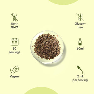 Pure & Cold Pressed Hemp Seed Oil - 60Ml - 60000Mg of Natural & Vegan Hemp Oil for Humans - 2000Mg per Serving - Sublingual Drops