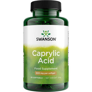 Swanson Ultra Caprylic Acid 600Mg, 60 Softgels