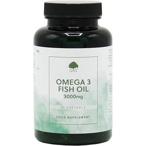 Omega 3 Fish Oil | 3000Mg of Fish Oil per 3 Softgel Dose | 90 Softgels | Source of EPA and DHA Omega 3 | G&G Vitamins