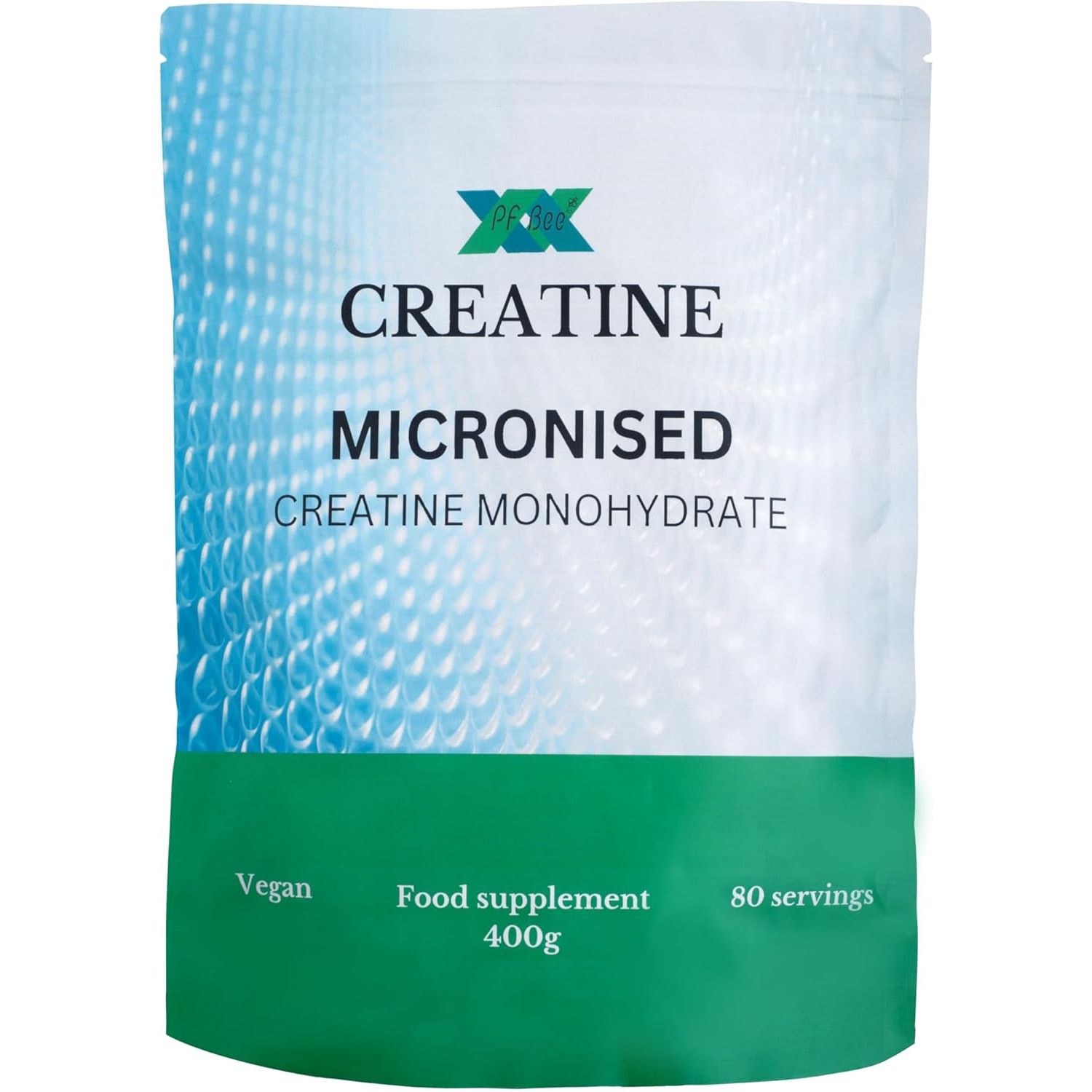 Premium 100% Pure Micronised Creatine Powder 400G. 80 Servings.. for Physical Performance and Muscle Power. Unflavoured.