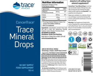 Trace Minerals Concentrace Trace Mineral Drops 118Ml (4 Oz)