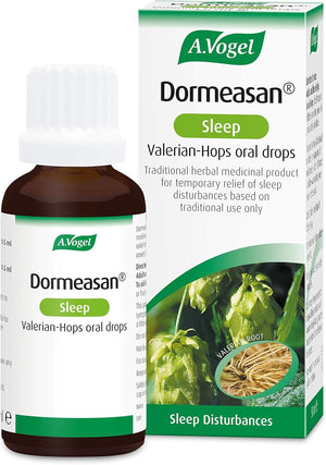 A.Vogel Dormeasan Sleep Valerian-Hops Oral Drops | Just Take 30 Drops before Bedtime | 58 Days of Supply | Sleeping Aid | Extracts of Fresh Valerian Root | 50Ml