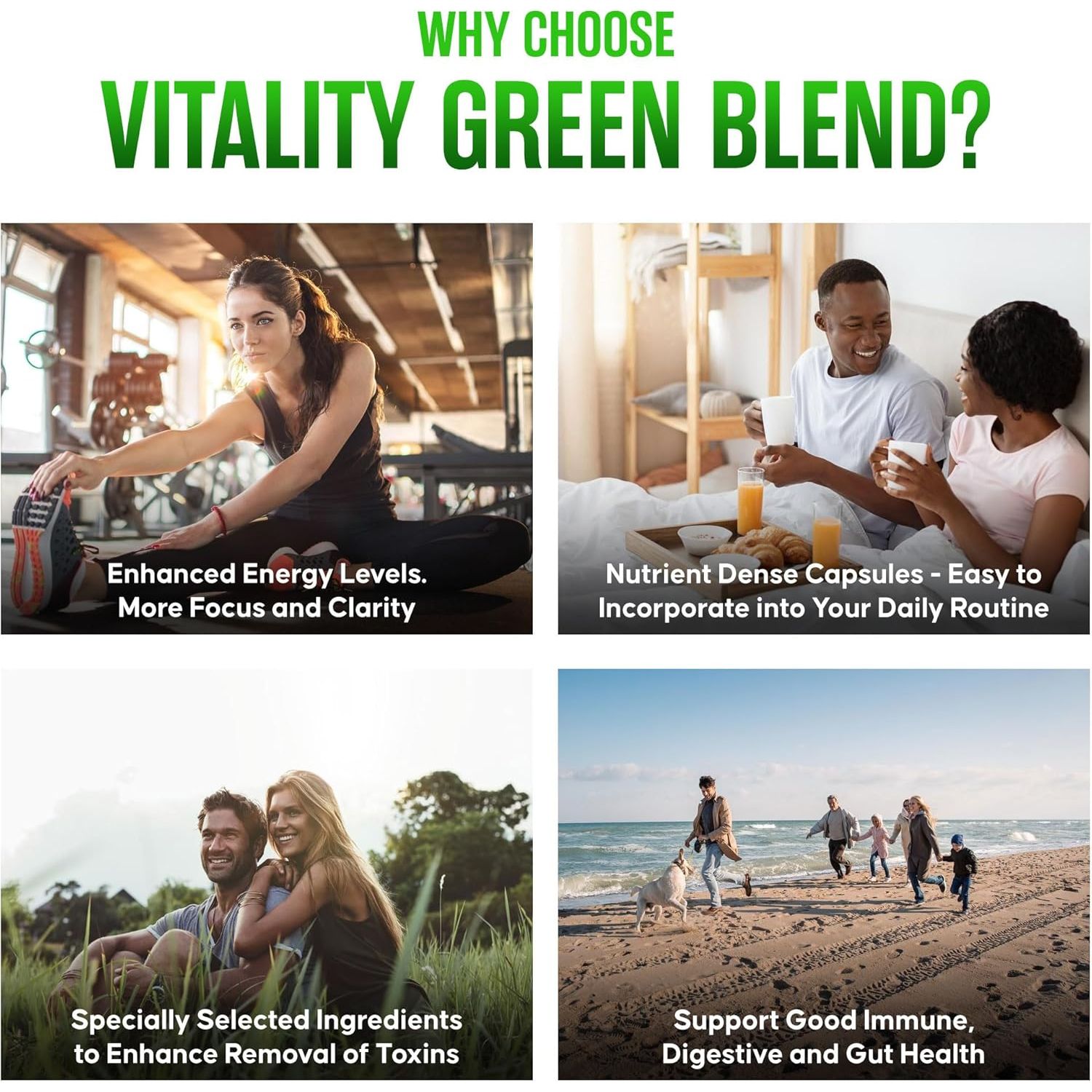 Organic Super Greens Capsules | Ultimate Green Blend of 6 Super Greens & Superfood Powder | 120 Capsules | Removes Toxins & Boost Energy | Gluten-Free, Vegan & Soil Association Certified
