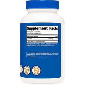 Nutricost L-Citrulline 500Mg, 120 Capsules - Gluten Free, Non-Gmo