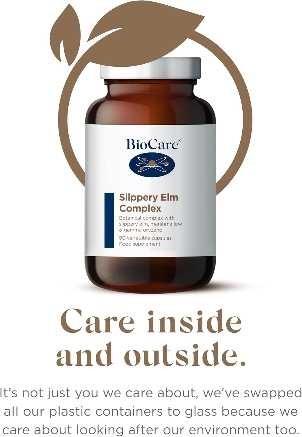 Biocare - Slippery Elm Complex | Digestion & Antioxidant Support - 90 Capsules