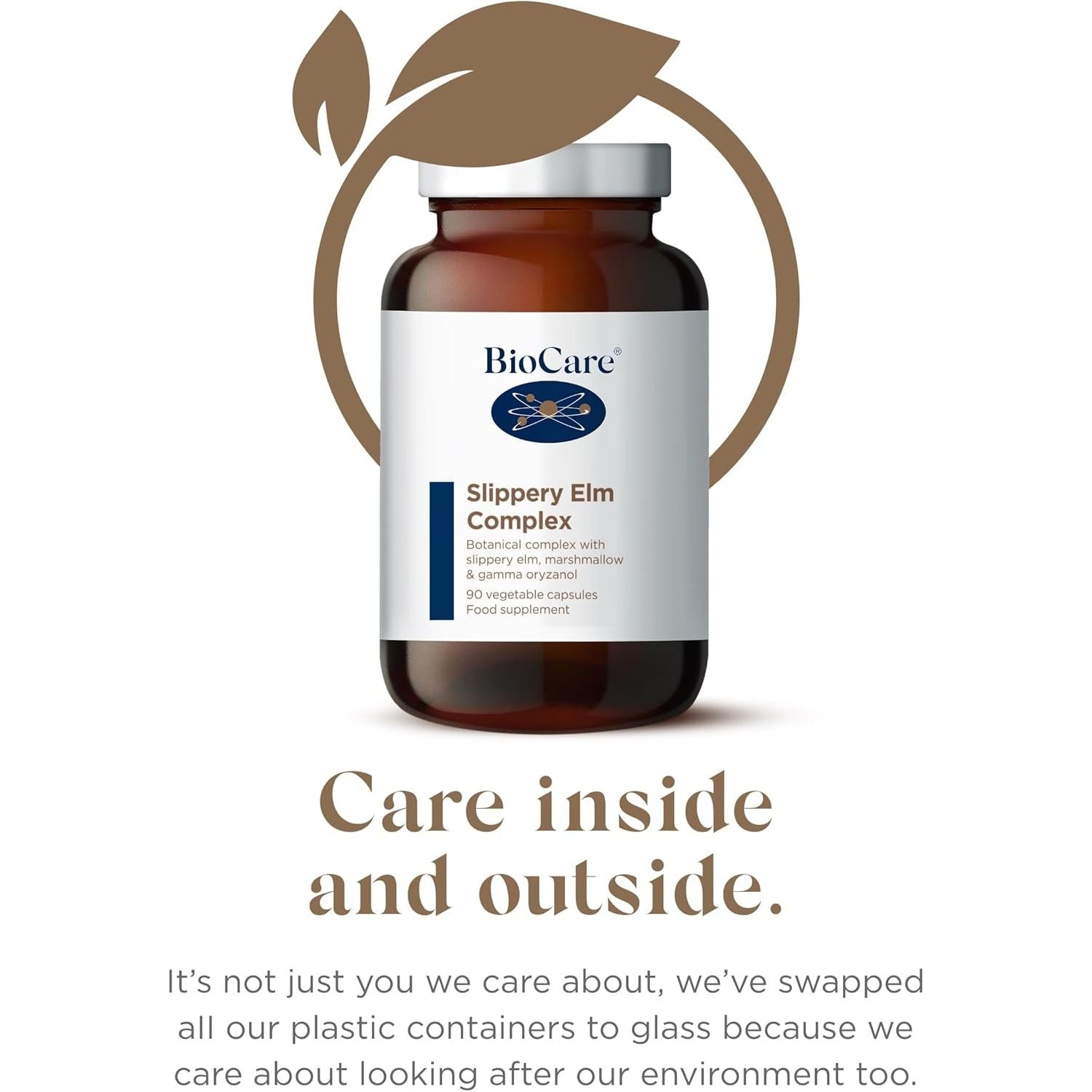 Biocare - Slippery Elm Complex | Digestion & Antioxidant Support - 90 Capsules