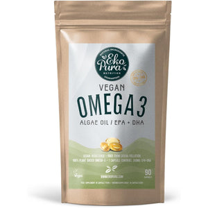 Ekopura Vegan Omega 3 Algae Oil 90 Capsules (DHA + EPA)