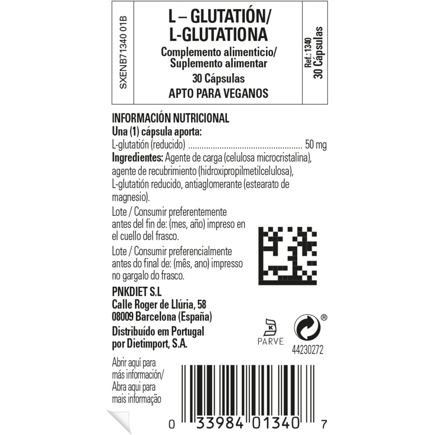 Solgar L-Glutathione Reduced 50 Mg Vegetable Capsules - Pack of 30 - Detoxification of the Liver - Glutamic Acid, Cysteine and Glycine - Vegan, Gluten Free and Kosher