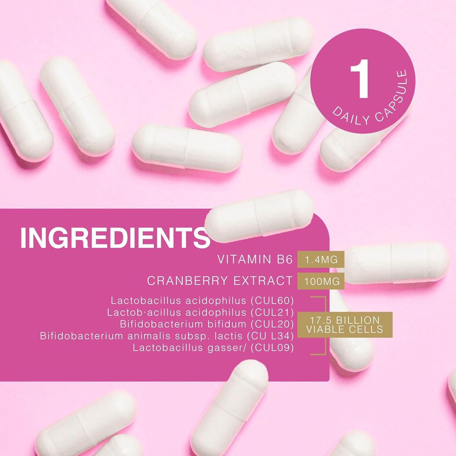 Pro-Ven Probiotics for Women Intimate Flora, Gut Health & Hormone Support 17.5 Billion CFU Clinically Tested Friendly Bacteria 30 Capsules