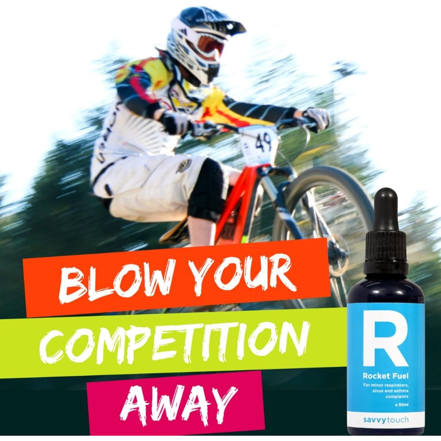Savvy Touch Rocket Fuel: 100% Natural Sinus & Respiratory Support with Organic Active Manuka Honey 50Ml