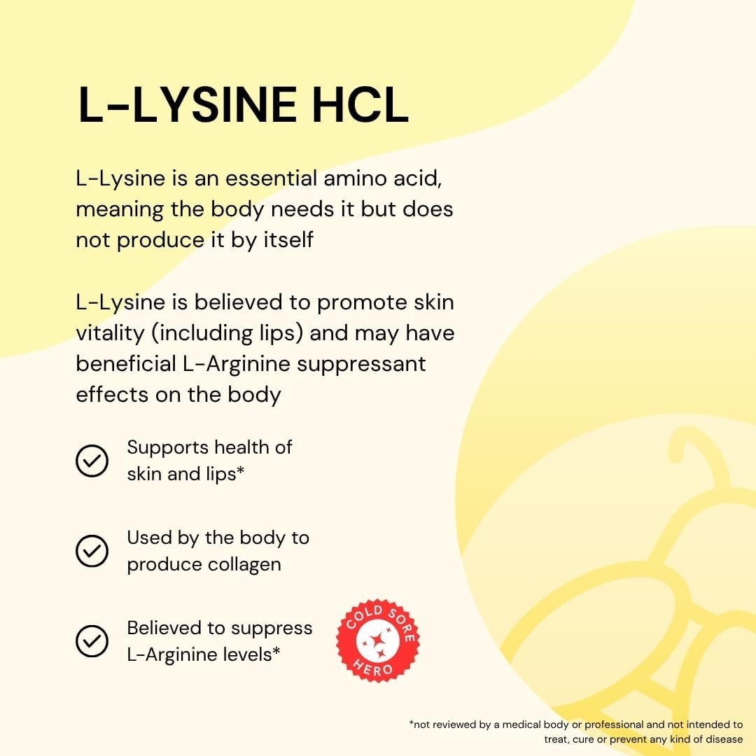 Herstat L-Lysine 1500Mg | High Potency Essential Amino Acid, Vegetable Tablets, 120Ct