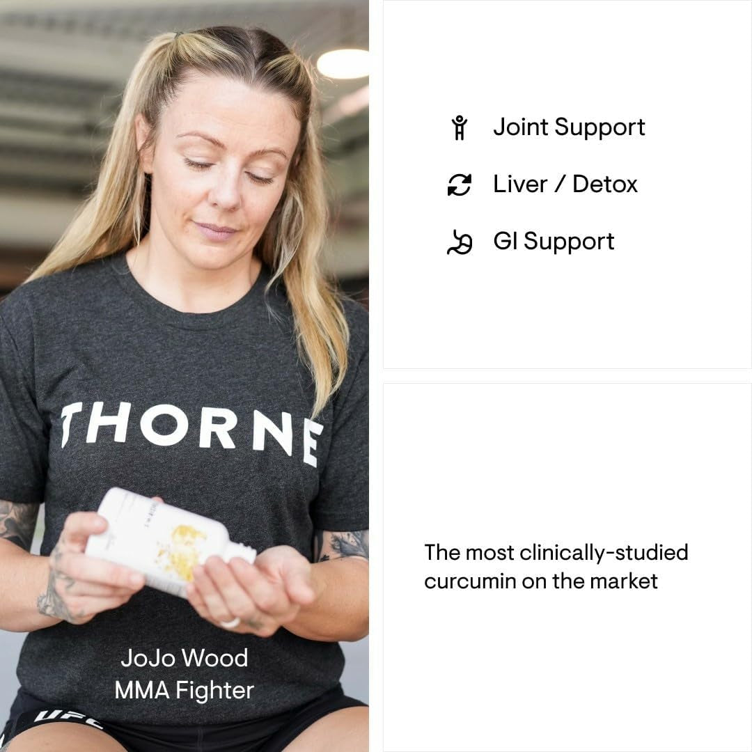Thorne Curcumin Phytosome 500 Mg (Meriva) - Sustained Release, Clinically Studied, High Absorption - 120 Capsules