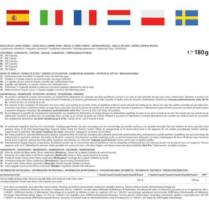 Green Lipped Mussel 1500Mg- Omega 3 & Glycosaminoglycanes- 300 Capsules Pure New Zealand Green Lipped Mussel Powder - Supplement for Cartilage and Joints - German Quality