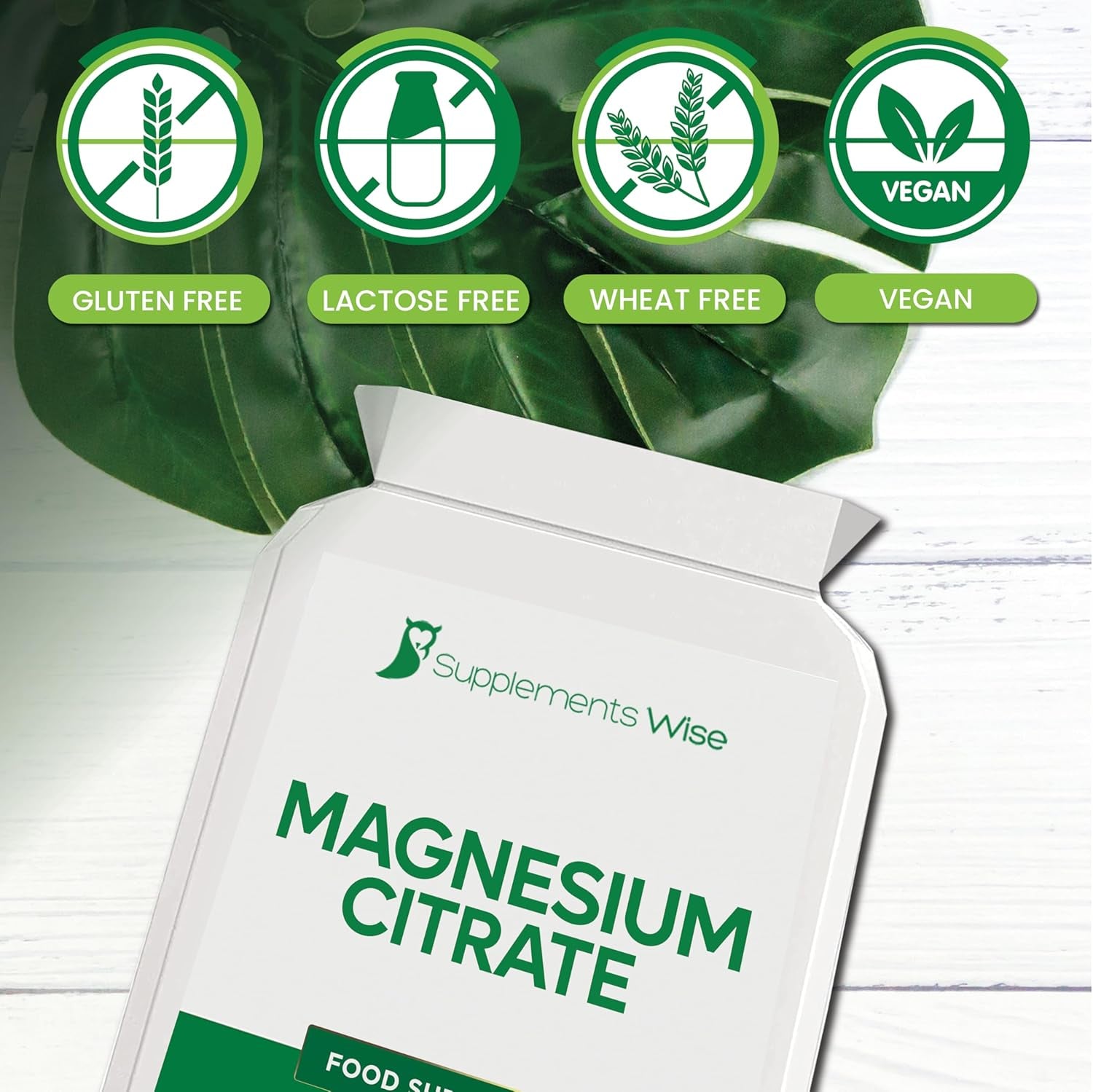 Magnesium Citrate Capsules - Restless Leg Syndrome Relief - Premium Supplement for Women or Men - One a Day Magnesium Citrate Tablets - 120 X 500Mg