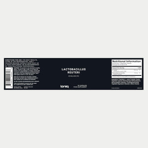 Toniiq 50 Billion CFU Lactobacillus Reuteri Probiotic 50Mg per Serving - L Reuteri Probiotics - Highest CFU Count Lactobacillus Reuteri Probiotic - 60 Vegetarian Capsules - 60 Servings