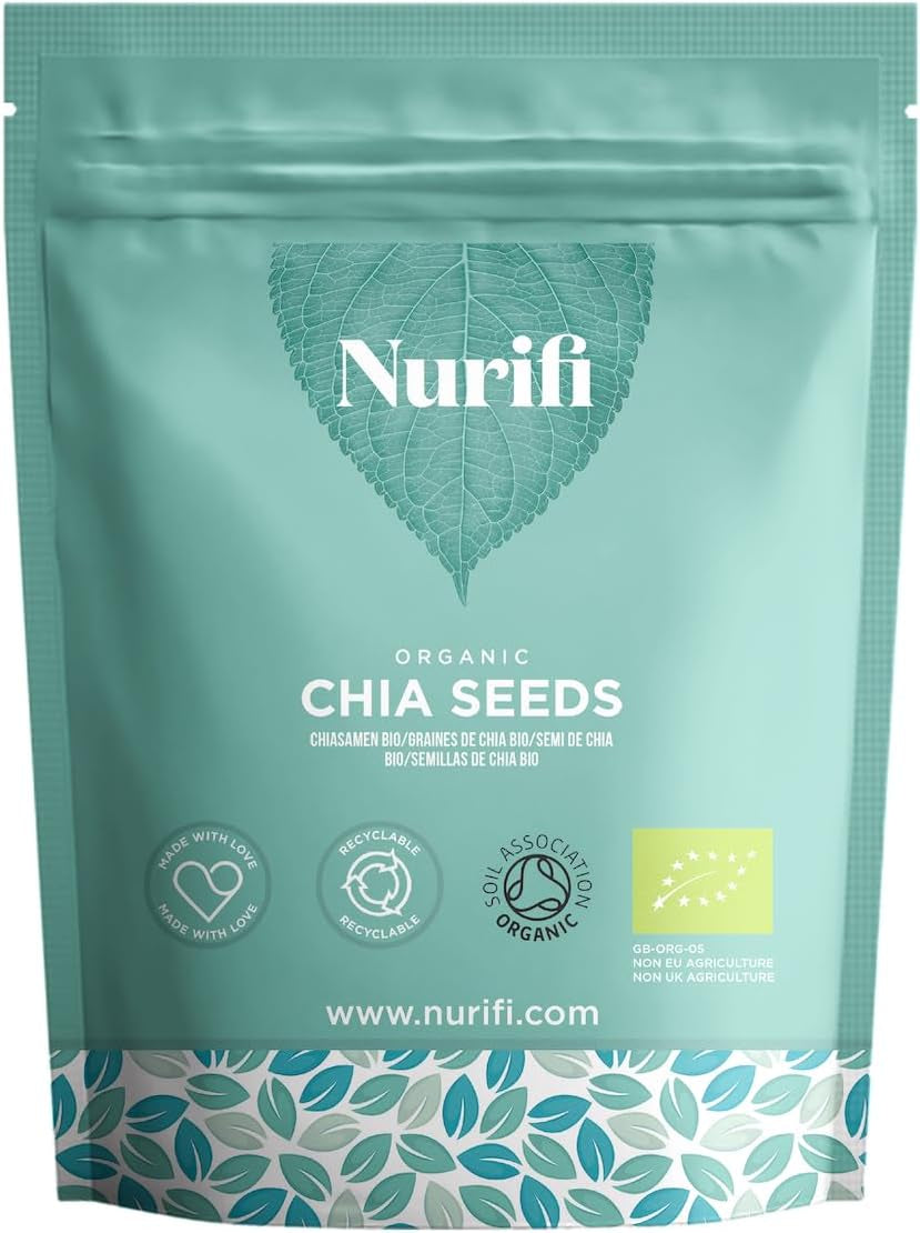 1KG Organic Chia Seeds - by Nurifi - Certified Organic Grade