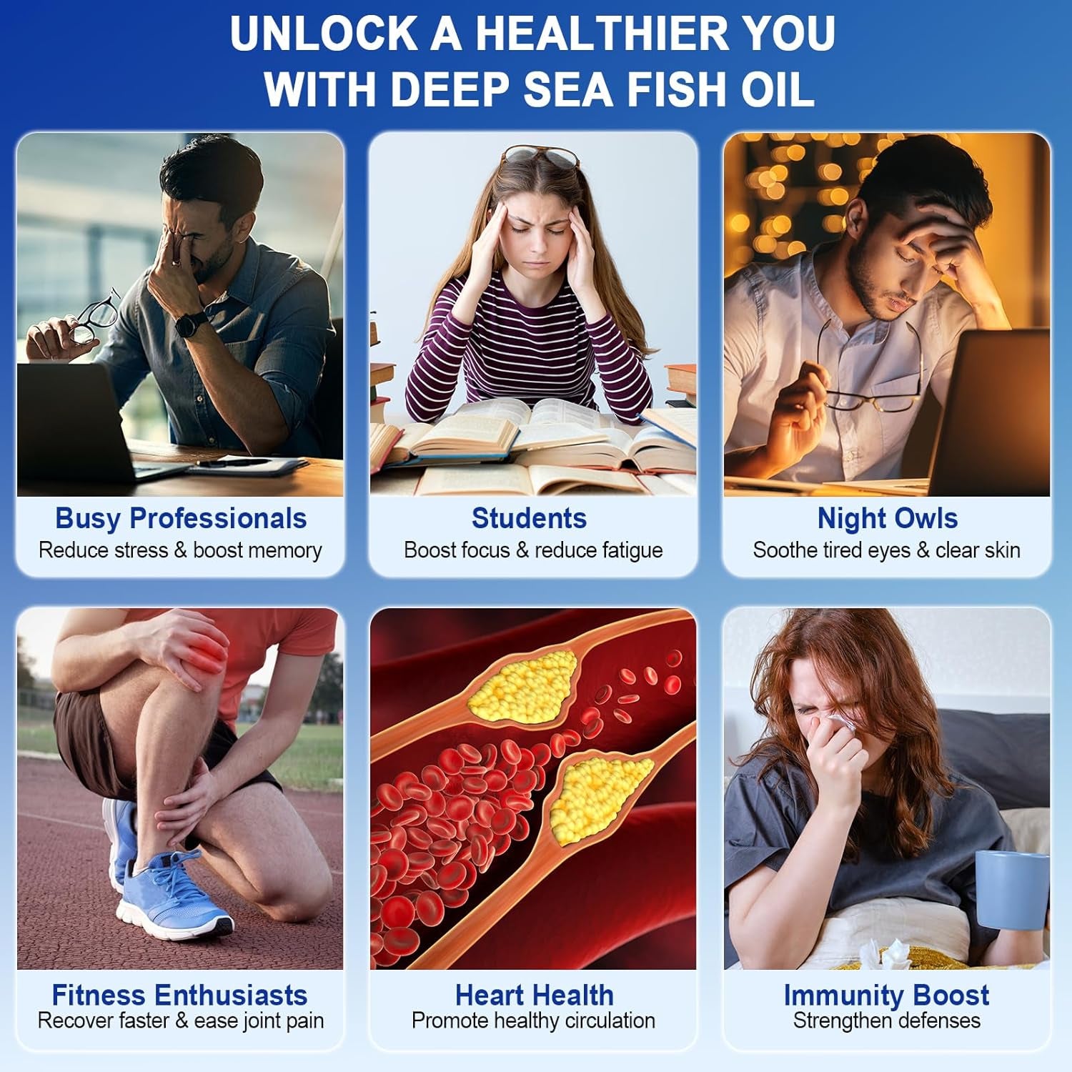 Fish Oil Omega 3 Supplements-1280 Mg Omega-3 Fatty Acid Supplements-650Mg Epa + 450Mg Dha Promotes Brain & Heart Health Essential Fatty Acids 240Ct