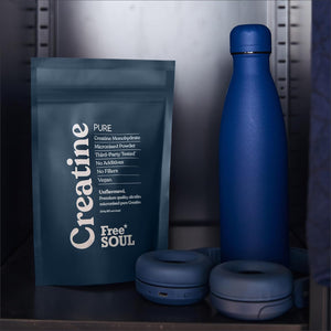 Creatine Monohydrate Powder | 100% Pure Micronised Creatine Monohydrate | Easily Dissolves | Unflavoured | Vegan | Lab-Tested | 60 Servings | Free Soul